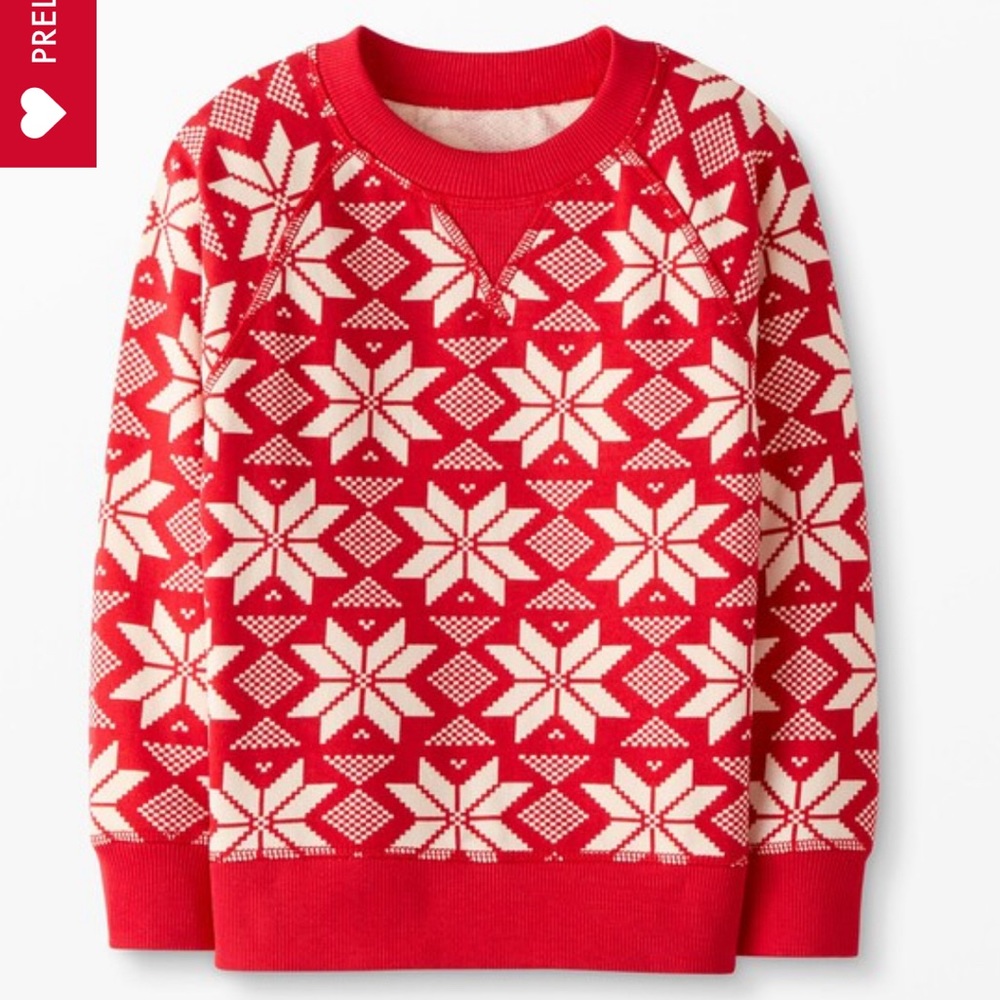 Hanna Andersson “Holiday Print Sweatshirt In French Terry”